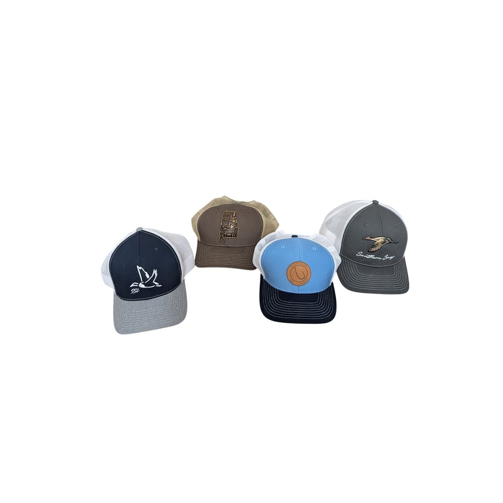 Richardson 112 Trucker Hat Lot 4 Southern Snap Dover Bluff SSC Alabama Mens Caps